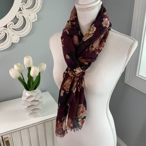 Christopher & Banks Floral Scarf